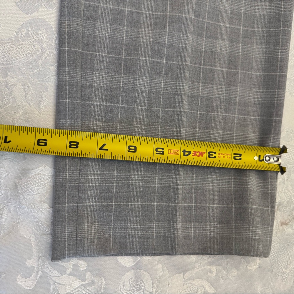 Lauren Ralph Lauren Black label Men’s 40x28 Gray Plaid Dress Pants‎ Flat Front - Picture 7 of 12